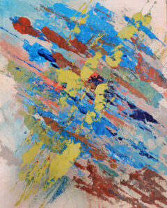 "Eye To The Future" 10"x8" Acrylic on Canvas Panel Painted in April 2022