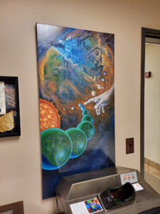 "In the Beginning" 48"x24" Oil on gallery wrap canvas. Painted in 2011 or 2012. Commissioned by Dr Stan Hudson for use in his various creation seminars.