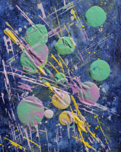 "Just For Fun" 7"x5" Acrylic on Canvas Panel Painted in Sept 2022