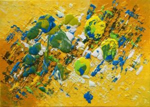 "Summer Peloton" 5"x7" oil on canvas panel. Painted in Feb 2013