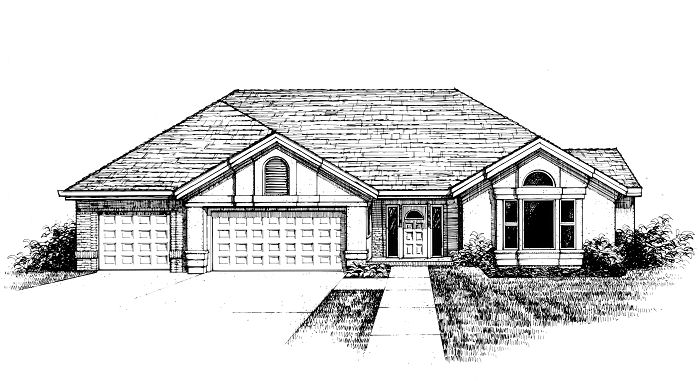 Rendering for a proposed residence