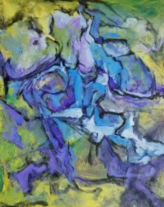 "Blue Baby" 10"x8" acrylic on canvas panel