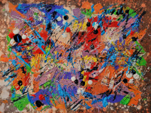 "Bright Delight" 12"x16" acrylic on canvas panel