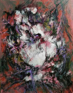 "Bunny Lost Bunny Found" 14"x11" Acrylic On Canvas Panel Painted in Nov 2016