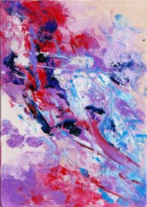 "Carving Crimson" 7"x5" oil on canvas panel Painted in 2012