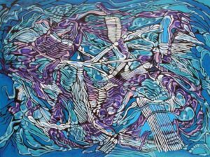 "Coup De Grace" 12"x16" Acrylic On Canvas Panel Painted in Nov 2014