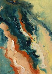 "Ebony Rust" 7"x5" oil on canvas panel Painted in 2013