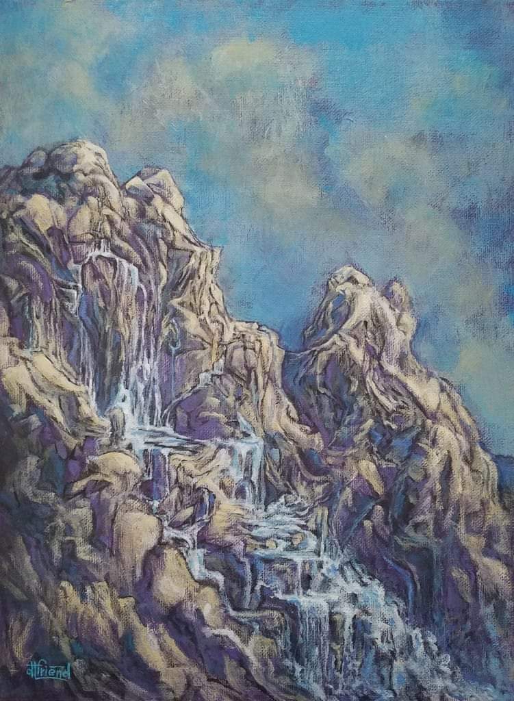 "From The Source" 16"x12" acrylic on canvas panel Painted in 2020