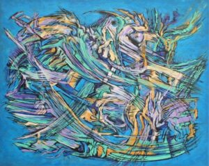 "Hang On Tight" 16"x20" acrylic on gallery wrap canvas Painted in 2013
