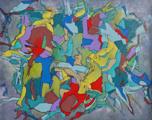 "Hard Ride" 16"x20" Acrylic On Gallery Wrap Canvas Painted in July 2023