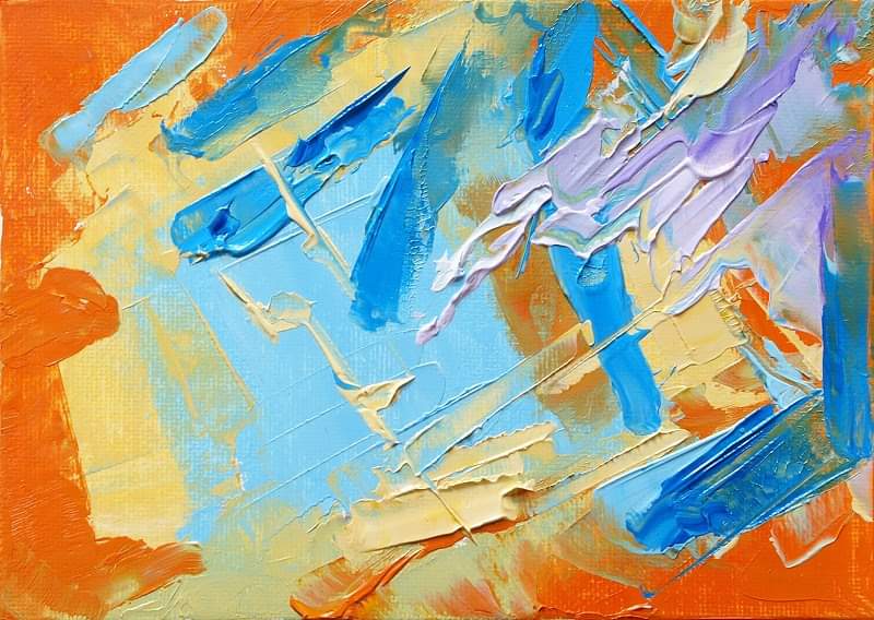 "Lavender Splash" 5"x7" oil on canvas panel Painted in 2012