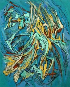 "Mint" 20"x16" acrylic on gallery wrap canvas Painted in 2013