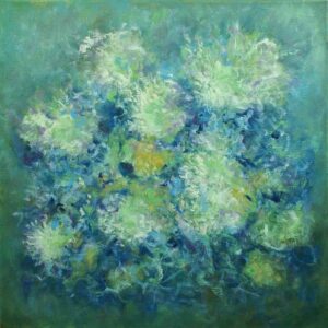 "Playful Poodle" 24"x24" oil on gallery wrap canvas Painted in 2012