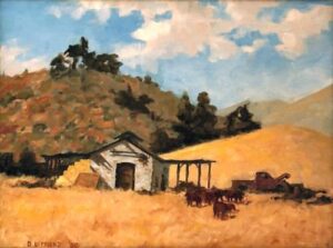 "Summer Grass With Blue Sky" 12"x16" oil on gallery wrap canvas Painted in 1980