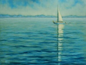 "Taking It Slow" 12"x16" oil on canvas panel Painted in 2012. A very enjoyable project painted at request of my wife for a gift to an individual who was dear to her at her workplace.