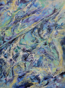 "Tempest" 16"x12" Acrylic On Canvas Panel Painted in Feb 2023