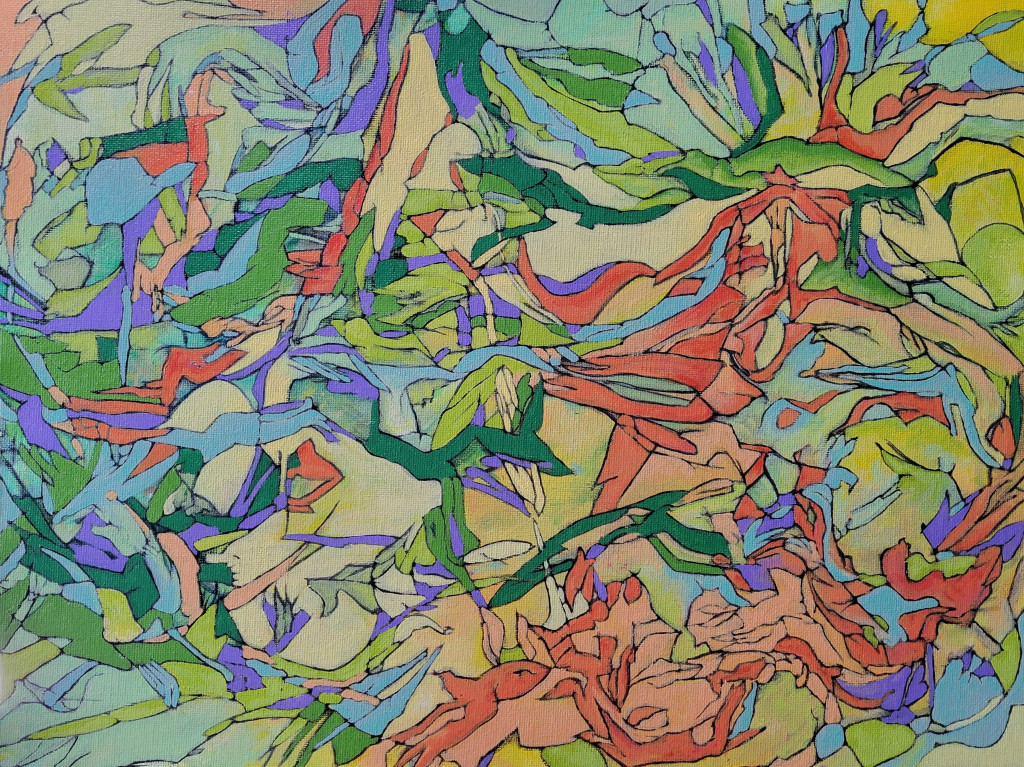 "The Hills... Alive Alive Oh" 12"x16" Acrylic On Canvas Panel Painted in Jan 2023