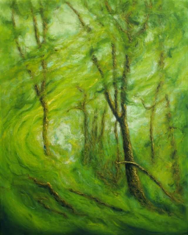 "West Winds Of Elysium" 30'x24" oil on gallery wrap canvas Painted in 2012