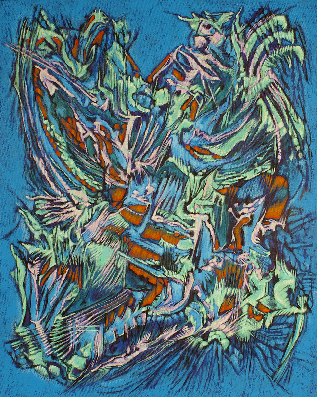 "Do You Dream In Green" 20"x16" Acrylic On Gallery Wrap Canvas Painted in Oct 2013