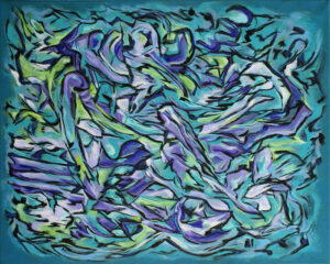 "Midsummer Night Rhapsody" 16"x20" Acrylic On Gallery Wrap Canvas Painted in Aug 2013