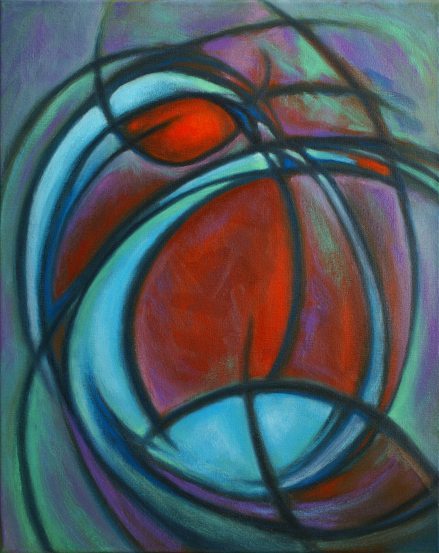 "The Eggxistentist" 20"x16" Oil On Gallery Wrap Canvas Painted in Feb 2013