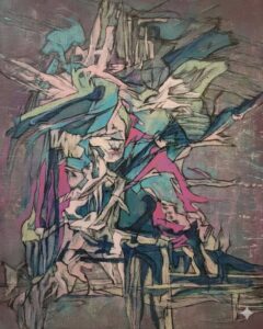 "More Than Four" 16"x12" acrylic on canvas panel Painted in 2021
